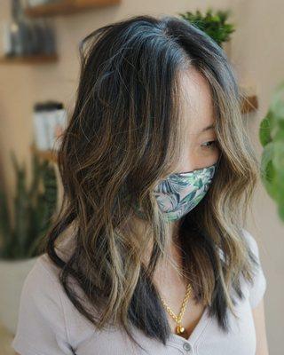 Chunky brunette Balayage