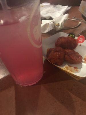 Wings were cold and the drink taste like pure water. Takes forever to serve you