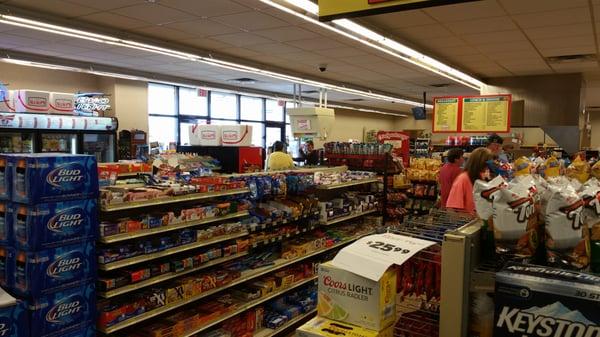 Inside convenience foods.