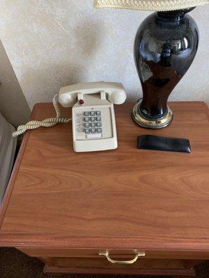 Young kids might not recognize this antique phone but it works!