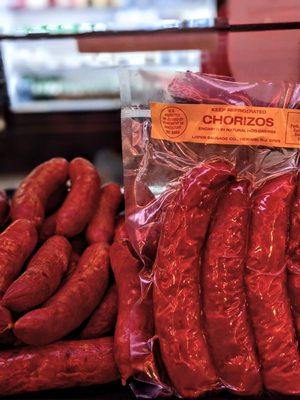 Spanish-style chouricos available normal and spicy.