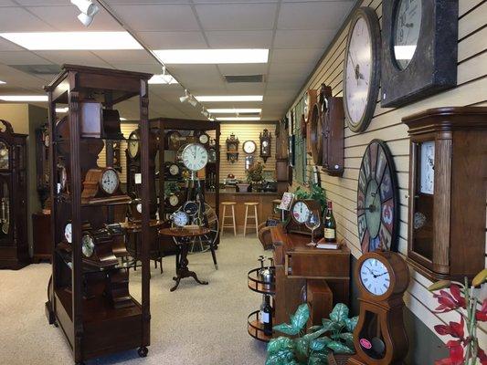 Come by our showroom and view all of the beautiful clocks we have to offer! (281) 259-8338.