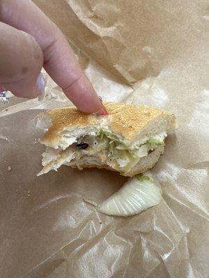 roach in my sandwich