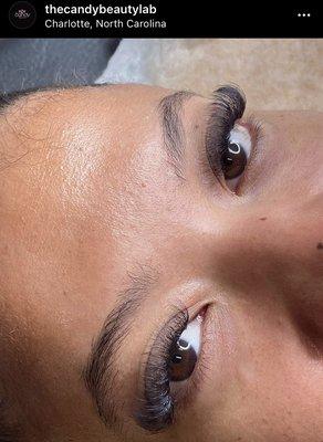 Light volume lash extensions a natural full look