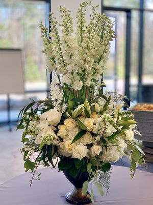 Large, centerpiece arrangement for client.