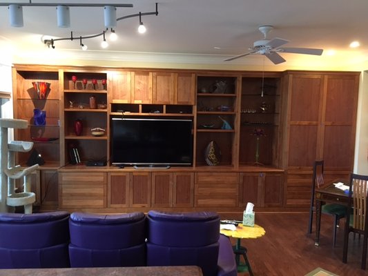 Wall unit-African Mahogany