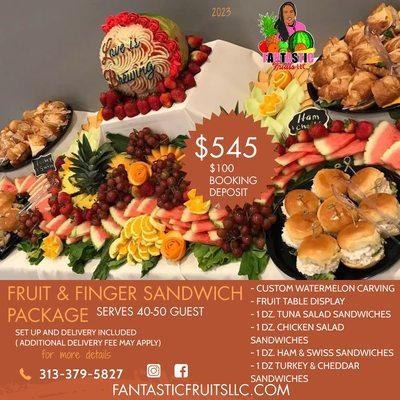 This package is great for any event. Contact us today.