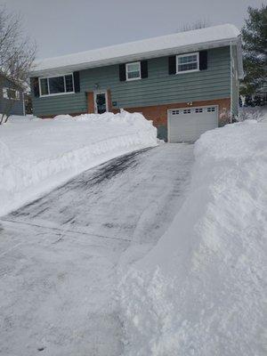 Driveway on the hill