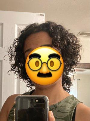 My curly unwanted mullet