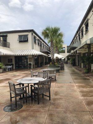 Interior view of plaza