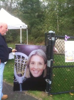 We were honored to be collect cans of Food, at the Diane Whipple Lacrosse , Annual Fund Raiser, that honors a former Manhasset star.