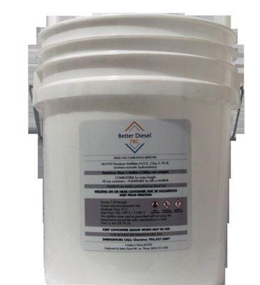 Better Diesel FBC available in 5-gallon pail for maximum savings per treated gallon of diesel.