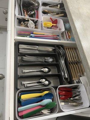 Drawer organizing