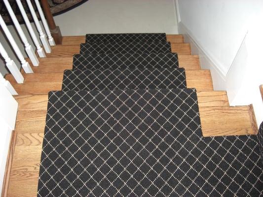 Custom carpet installation runner.