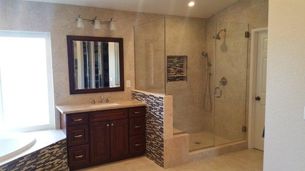 custom master bath