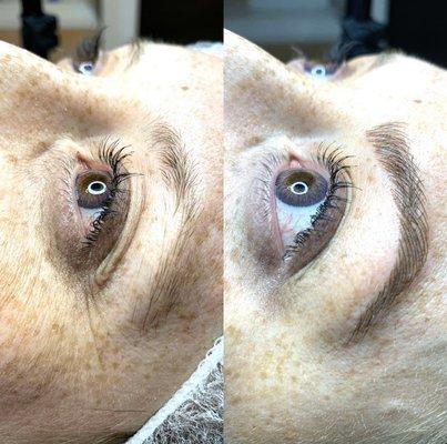 First session microblading