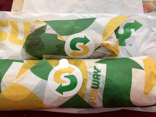 Subway take out!