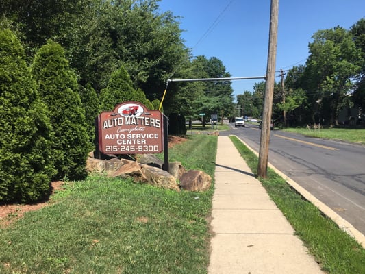 Sign from the street