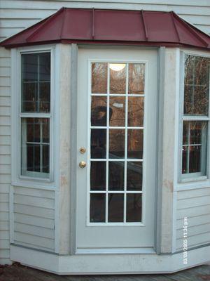 Brand new bump out with doors and windows constructed by Affordable Remodeling and Repair