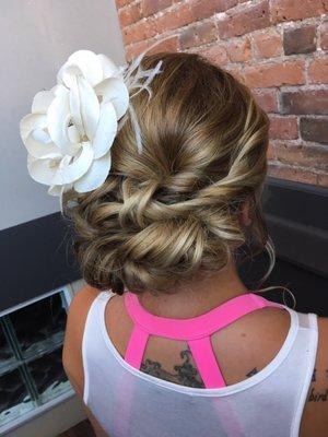 Wedding hair trial with Bri