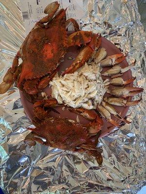 Blue Crab, steamed in shop!