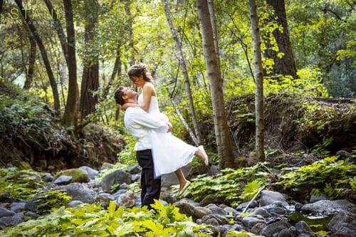 wedding in the woods near La Honda, CA