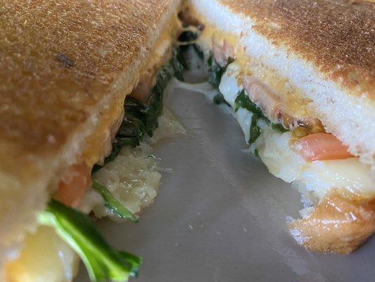 Spinach Florentine Grilled Cheese