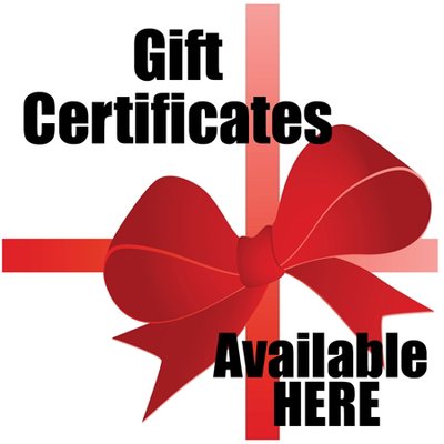 Gift cards are available to purchase online or at studio