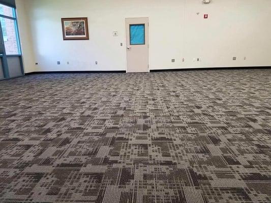 Carpet Tile installed at the Talbot County Board of Education in Easton, MD.