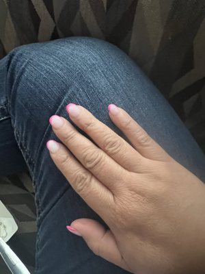 I had my nails done today awesome job love this nail place and not expensive at all. Staff was wonderful I highly recommend