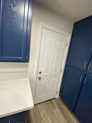 Door installation and paint