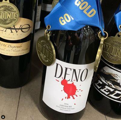 California State fair gold for our 2016 Grenache!