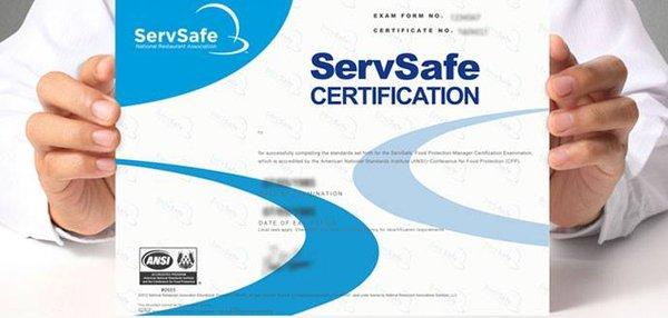 Testing for ServSafe food Safety manager certification 7 days a week! 909-705-4979