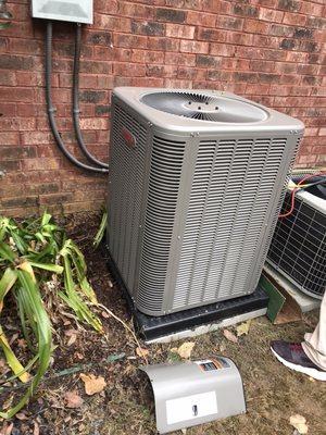 New air conditioner installed by Allstar contractor services