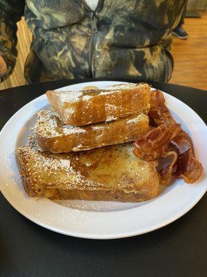 French toast with bacon