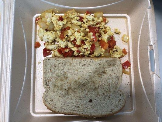 Vegan tofu scramble