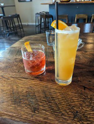 A smoky Negroni and a Commodore