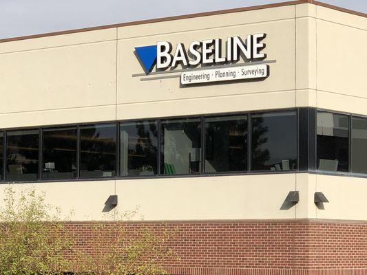 Baseline Engineering Corporation headquarters has a new sign!