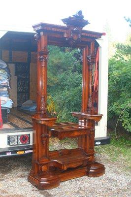 Magnificent Walnut Victorian Hall Tree