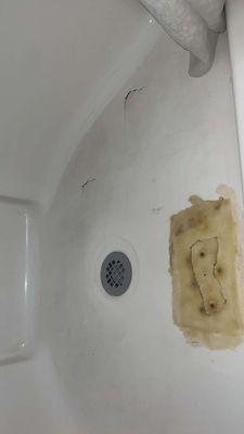 Hole in the bottom of the shower