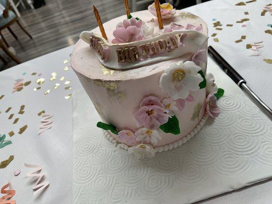 Tea party birthday cake