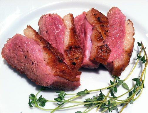 Seared duck breast