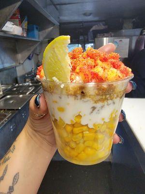 Elote Asada Hot cheeto cup