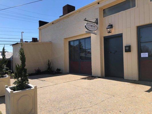 Shop front and patio