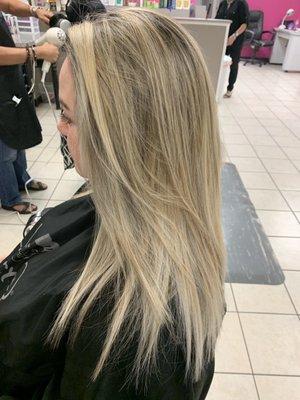 Highlight retouch, toned, treated, and styled