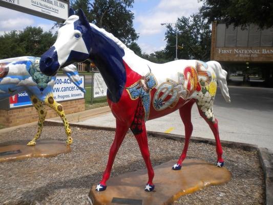 TEXAS STAR _One of the painted horses of Wichita Falls . . . part of the MANE EVENT art project.