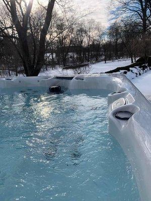 Hot tub install