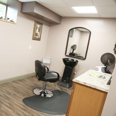 Salon on the main floor.