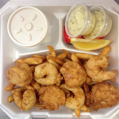 Shrimp and scallops combo dinner