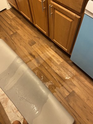 Flooded kitchen